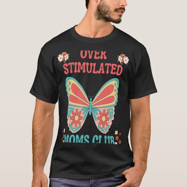 ÖVERSTIMULERAT MAMMOR KLUBB MOR CUTE BUTTERFLY FL T SHIRT (Framsida)