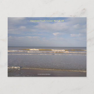 Overstrand Beach, Cromer, Norfolk, Förenade kungar Vykort