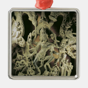 Överstycke med Shiva Nataraja, Kakatiya dynasti Julgransprydnad Metall