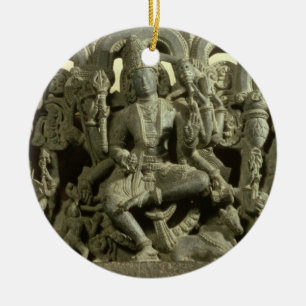 Överstycke som visar trinityen: Siva, Brahma och Julgransprydnad Keramik