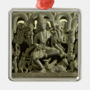 Överstycke som visar trinityen: Siva, Brahma och Julgransprydnad Metall