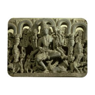 Överstycke som visar trinityen: Siva, Brahma och Magnet
