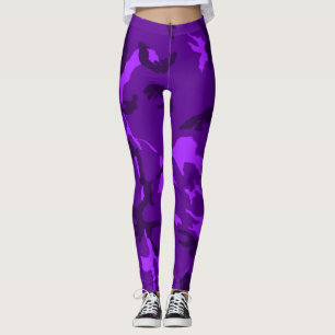 Översvallande Sassy flicka purpurfärgade Leggings
