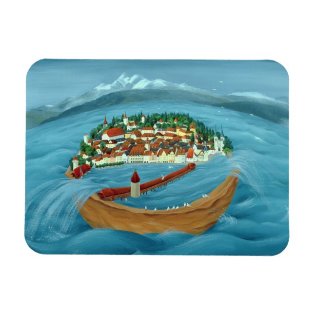 Översvämning 1999 magnet (Horisontell)