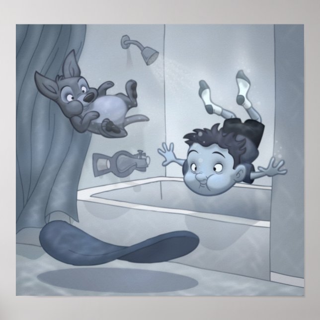 "Översvämning av huset" Poster (Framsidan)