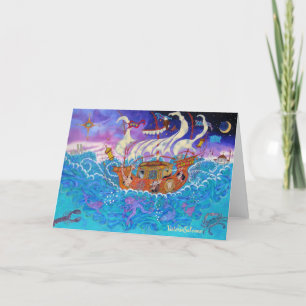 Översvämning - bildkort helgkort