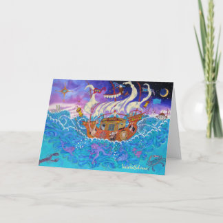 Översvämning - bildkort helgkort