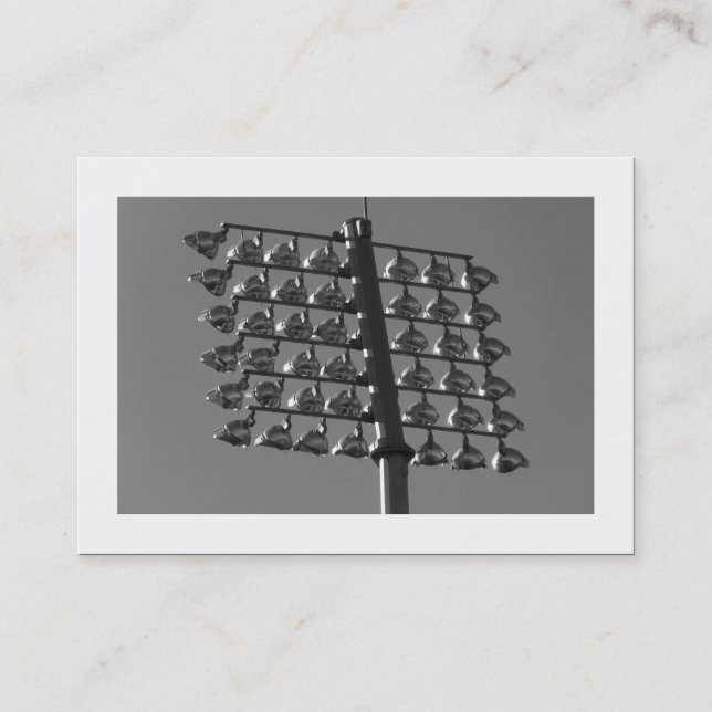 Översvämning Ljus (B&W) (Borderad) Visitkort (Framsida)