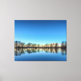 Översvämning på Godmanchester Rec. Canvastryck