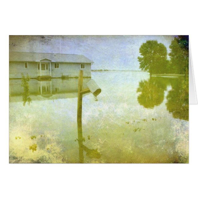 Översvämningsskada Hälsningskort (Framsidan Horizontal)