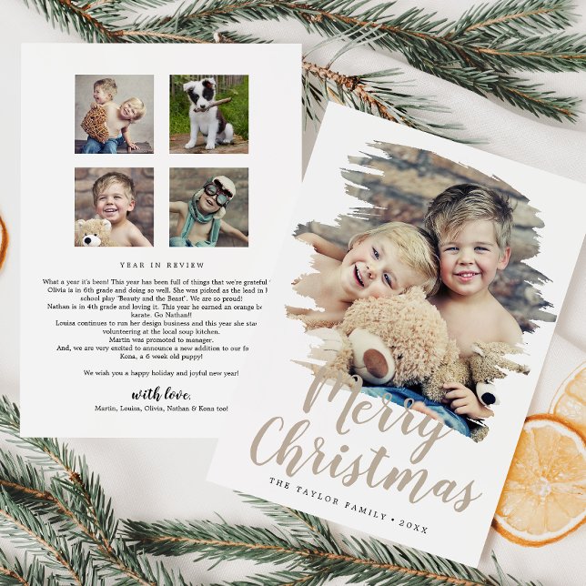 Översyn av Bruten Tan God jul Julkort (Skapare uppladdad)