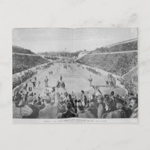 Översyn av de olympiska spelen i Aten Vykort