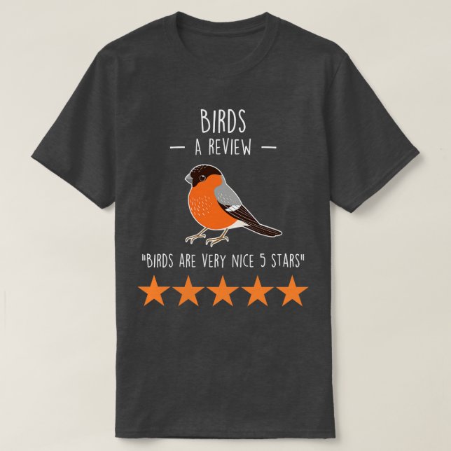 Översyn av fåglar t shirt (Design framsida)