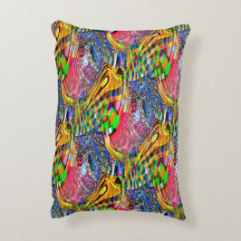 Övertäckning av tydligt levande färg på grov bakgr prydnadskudde