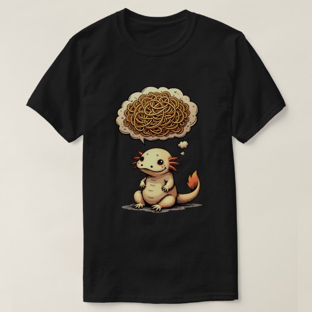 Övertänk Denna Axolotl Introvert Tanke Bubbla Sp T Shirt (Design framsida)
