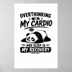 Övertänkande Är Min Konditionsträning Poster