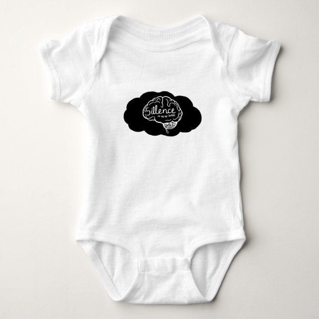 Övertänkande Hjärna Tecknad serie Mental hälsa Kon T Shirt (Framsida)
