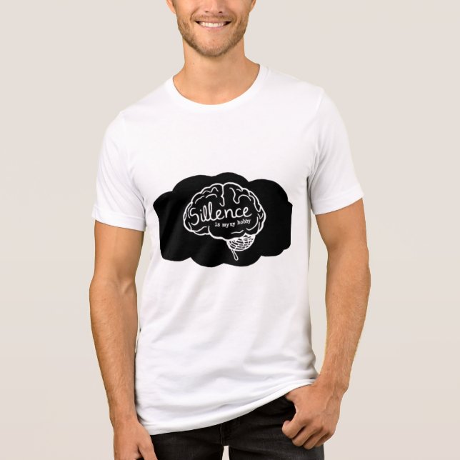 Övertänkande Hjärna Tecknad serie Mental hälsa Kon T Shirt (Framsida)