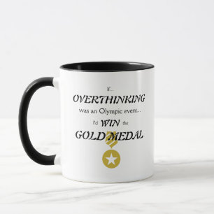 Övertänkande mot Guld Medal  Mugg