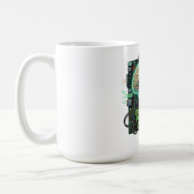 Övertänkande Processoröverbelastning Rolig Teknik  Kaffemugg (Vänster)