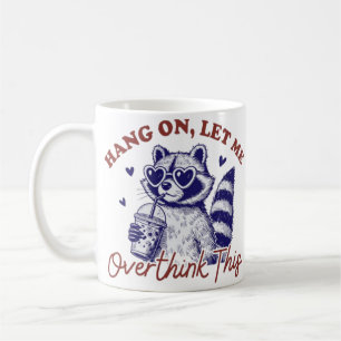 Övertänkande Raccoon Kaffemugg