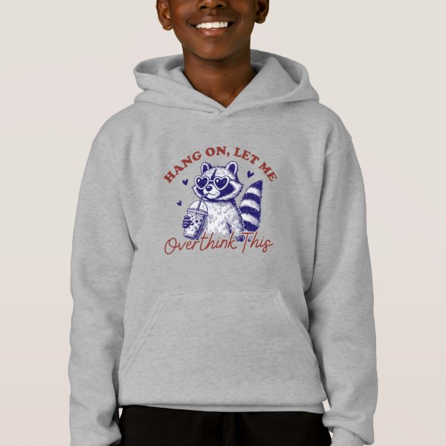 Övertänkande Raccoon T Shirt (Framsida)
