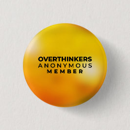 Övertänkare Anonymt Badge Knapp