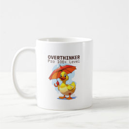 Overthinker Pro Duck Mug – Funny Mental Health Hum Kaffemugg