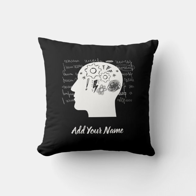 Overthinker Throw Pillow Kudde (Framsida)