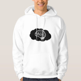 Overthinking Brain Cartoon Mental Health Art Hoodie