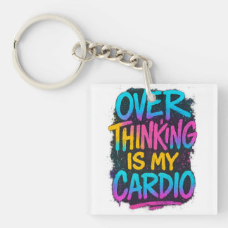  Overthinking Is My Cardio – Funny Gen Z Quote Tee
