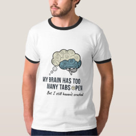 Overthinking Killed My Vibe Funny Anxiety Quote T- T Shirt