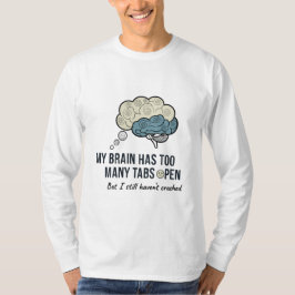 Overthinking Killed My Vibe Funny Anxiety Quote T- T Shirt