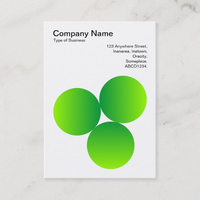 Övertoning 3 Cirklar 04 Visitkort (Framsida)