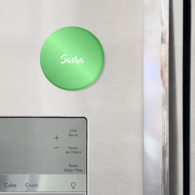 Övertoning av grönten Anpassat namn Magnet (In Situ (Fridge))