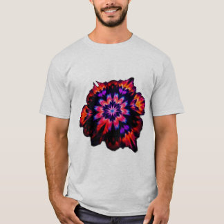 Övertoning av högdagerfärg Abstrakt Mönster T Shirt