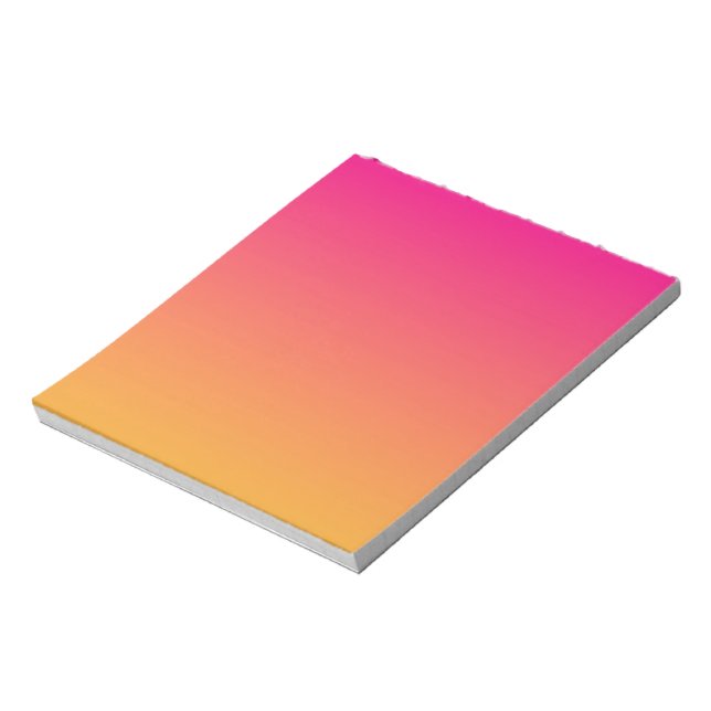 Övertoning av rosa och orange anteckningsblock (Roterad)
