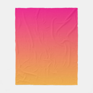 Övertoning av rosa och orange fleecefilt