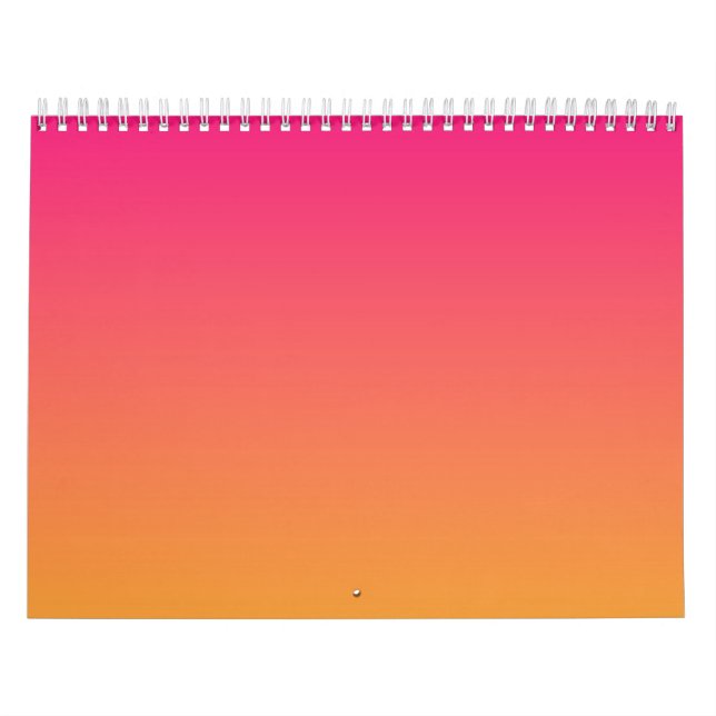 Övertoning av rosa och orange kalender (Omslag)
