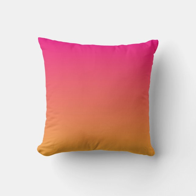 Övertoning av rosa och orange kudde (Framsida)