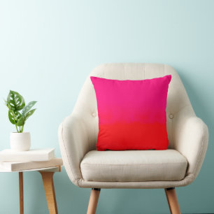 Övertoning av rosa och Orange Kudde