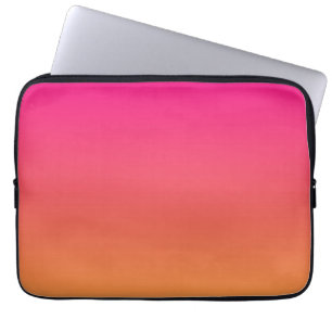 Övertoning av rosa och orange laptop fodral