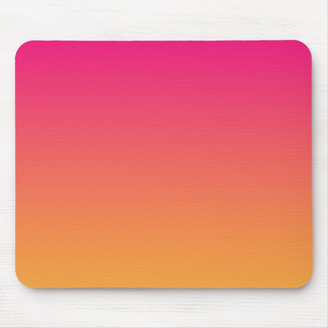 Övertoning av rosa och orange musmatta (Framsidan)
