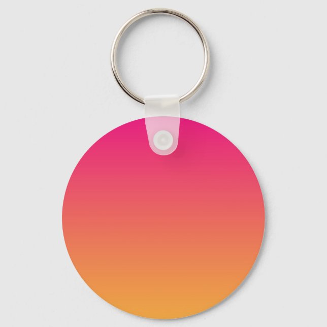 Övertoning av rosa och orange nyckelring (Framsida)