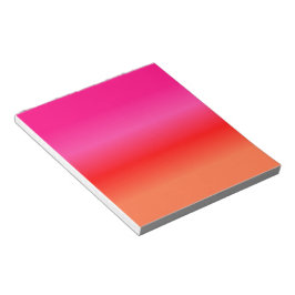 Övertoning av rosa, rött och Orange Anteckningsblock