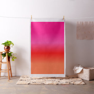 Övertoning av Rosa, rött och Orange Tyg