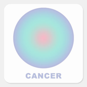 Övertoning av Snyggten Cancerzodiac-tecken Fyrkantigt Klistermärke