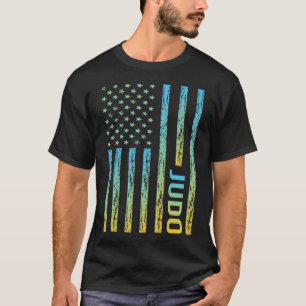 Övertoning Flagga 01 Judo T Shirt