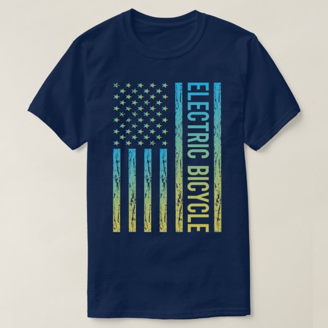 Övertoning Flagga 02 Electric Bicycle E Bike Ecycl T Shirt (Design framsida)