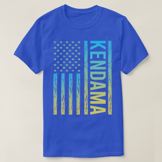 Övertoning Flagga 02 Kendama T Shirt (Design framsida)